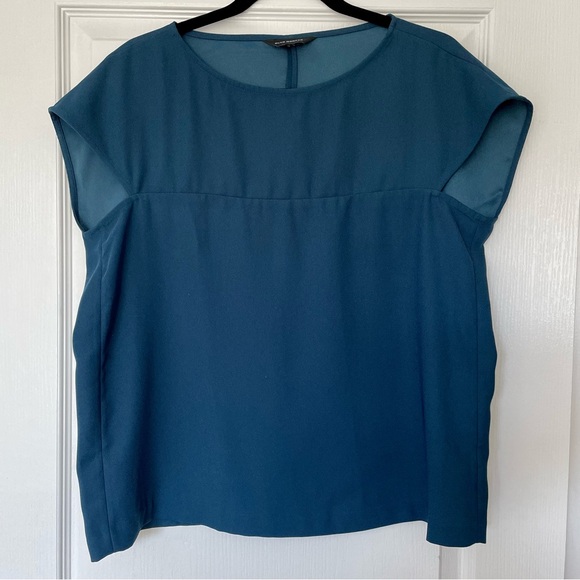 Club Monaco | Crop Boxy Fit Blouse - Size M - Picture 1 of 5